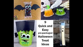 Quick and Easy Prepackaged Halloween treat ideas [upl. by Noryd261]