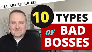 Bad Bosses You May Encounter  10 Common Types [upl. by Olenka]