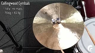 Collingwood Cymbals 14¼quot HiHats 704g  823g [upl. by Camilo]