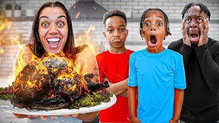 THE WORST THANKSGIVING EVER SHE BURNT THE FOOD [upl. by Publius]