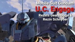 MOBILE SUIT GUNDAM UC Rezins Geara Doga amp Rezin Schnyder Showcase [upl. by Aneed980]