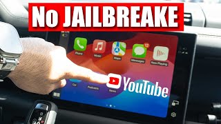 Watch YouTube on Apple CarPlay with NO Jailbreak [upl. by Eilis347]