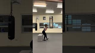 Staggered Stance Bodyweight Box Squat [upl. by Leuqer]