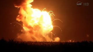 Explota Antares el cohete de la NASA VIDEO COMPLETO [upl. by Nahsin59]