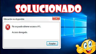 😱 SOLUCION 😱 unidad no accesible o acceso denegado en un disco duro o dispositivo USB Windows 7 amp 10 [upl. by Letram]