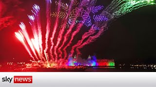 UK welcomes 2022 with fireworks in London and muted celebrations nationwide [upl. by Roosnam]