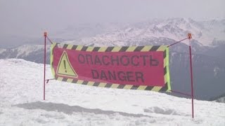 Snow stored for 2014 Winter Olympics in Sochi [upl. by Aruat]