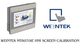 Weintek mt8070ie HMI calibration [upl. by Ardni]