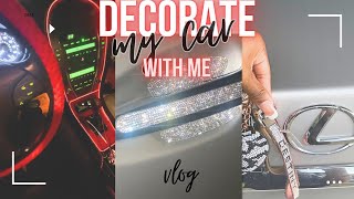 DECORATE MY CAR WITH ME SHEIN car decor car wash [upl. by Lucania532]