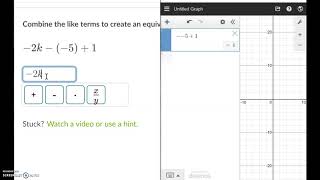 Combining like terms with negative coefficients  Math Hacks Example Video [upl. by Ensoll347]