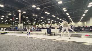 USA Fencing 2025 Summer Nationals and Summer challenge Div III DE vs Nishihira [upl. by Enomor]