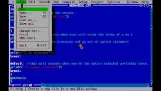 CC Programming for beginners in turbo C Tutorial4 Using switch statement and Goto statement [upl. by Sakovich]