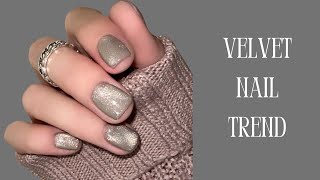 Trending Velvet Nail Design EASY [upl. by Jethro204]