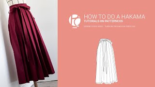 Tutorial preview quotHow to do a hakamaquot  Get a hakama pattern [upl. by Goddord]