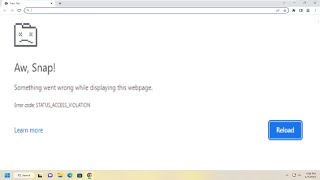 How To Fix STATUSACCESSVIOLATION Error In Google Chrome Tutorial [upl. by Htir]