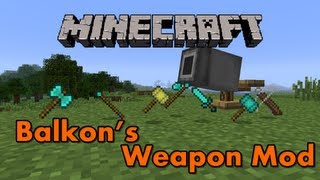 Minecraft Mods  Balkons Weapons Mod [upl. by Draillih623]