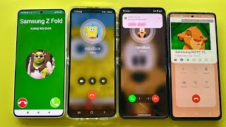 Incoming Call nandbox vs FaceToCall vs Alarm Clock Samsung A72 vs Z Flip5 vs Motorola 40 vs Poco X6 [upl. by Demott]