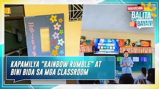 Magandang Balita Bayan Kapamilya quotRainbow Rumblequot at BINI bida sa mga classroom [upl. by Yarrum430]