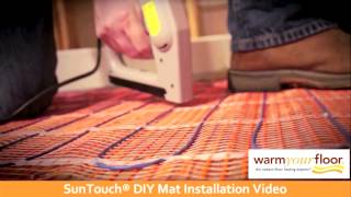 SunTouch 30quot DIY Floor Heating Mat Install [upl. by Enened]