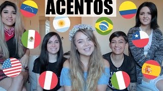 RETO DE LOS ACENTOS Ft Iviiween Prima Vikinga Yoana Marlen y Matu Garces  Maqui015 ♥ [upl. by Nandor]