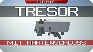 Tresor mit Kartenschloss und Alarmsystem  Minecraft Tutorial DE HD [upl. by Aramoy636]