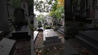 ASMR walk in Graveyard  Headstone Crow cry Cimetière de Montmartre Montmartre Cemetery S658✝️ [upl. by Custer]