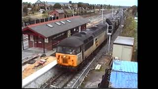 Class 91s HSTs and freight at Thirsk in 1992 [upl. by Hemetaf904]