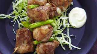 Recette  Brochettes de poulet teriyaki [upl. by Adnorahc]