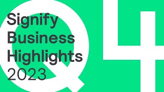 Signify Q4 2023 Business Highlights [upl. by Judi]