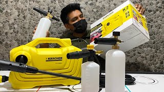 Karcher k2 Hidrolavadora🛠 si vale la pena Espumadora semi profesional comparación [upl. by Nyliram]