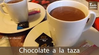 Chocolate Caliente a la Taza ☕️  Receta fácil Navidad 🎄 [upl. by Gnik]