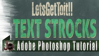 Text Stroks — Photoshop Tutorial [upl. by Recor]