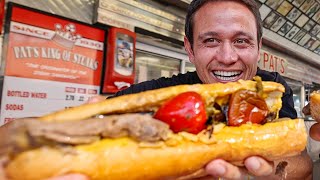 Philly Cheesesteak Tour  5 FAMOUS STEAKS TO EAT  American Fast Food in Philadelphia [upl. by Allister]