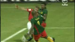 Zidans assist in African Cup Of Nations final 2008  Egypt vs Cameroon 10 [upl. by Esilahc]