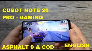 Cubot Note 20 Pro  Gaming ASPHALT 9 amp CODGreat Performance [upl. by Seebeck497]