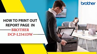 How to Check Page Count in Brother Printer  Brother DCPL2541DW  Print Status Page Brother L2541DW [upl. by Ardnauqal]