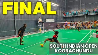 AMBILIGANESH VS NAVANEETHSHANU  SOUTH INDIAN OPEN BADMINTON FINAL  KOORACHUND BAK 2024 [upl. by Tsiuqram]