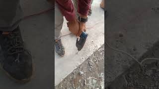 How to Drill Concrete 🧐 Paint n Construction Work shorts construction drill [upl. by Nnawaj781]