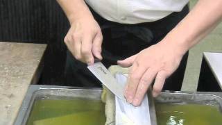 How To Sharpen A Masamoto VG knife [upl. by Einre]