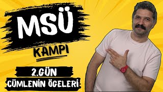 MSÜ KAMPI  Cümlenin Ögeleri  2GÜN  PDF  RÜŞTÜ HOCA [upl. by Ainwat]