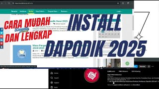 CARA INSTALL DAPODIK 2025 [upl. by Rogerg]