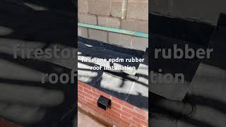 firestone epdm rubber roof installation [upl. by Notgnirra]