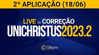 Live de Correção da Prova Unichristus 20232  2ª Aplicação [upl. by Kcirtemed]