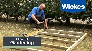 How to Build a Wooden Shed Base with Wickes [upl. by Anailuj341]