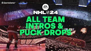 NHL 24 All NHL Team Intros amp Puck Drops [upl. by Davine]