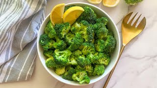 Simple Steamed Broccoli Recipe [upl. by Akinnor458]