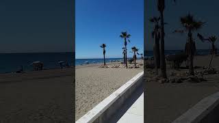 Spain Adventures  Morning walk at Estepona Beach [upl. by Bohrer314]