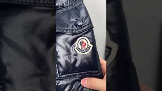 Moncler maya series solid color lacquered down jacket“Navy”（1A5360068950742） [upl. by Duffy985]