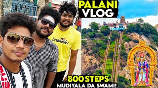 800 Steps Climbing Vlog  Palani Murugan Temple  Foodie Prabu  All Over Tamilnadu Trip [upl. by Taimi]