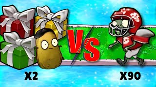 2 Red  Vip  Green Box  Imitator vs 90 Football Imp Crowded Who will win PvZ Hybrid PK Challenge [upl. by Airretal659]